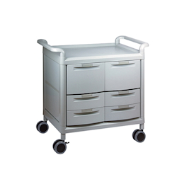 Mobile Store Cart (Storage Case Included) Shallow Type 4 Pieces, Deep Type 2 Pieces MS24F