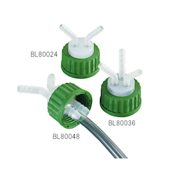 Screw-Top Bottle Cap (For Soft Tube) 2 Ports Connection Tube Inner Diameter 8-10mm