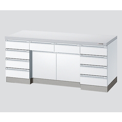Side Laboratory Bench White, Wooden Type 1800 x 750 x 800