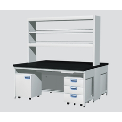 Central Laboratory Table Steel Type, Flat, With Reagent Shelf, Cart, EAA Series