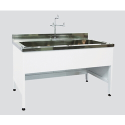 Steel Sink for Central Laboratory Table, Steel, Depth 600, Single Tank Sink Type, EAN Series