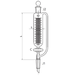 Pressure Equalizing Dropping Funnel PTFE Stopcock 3746 Series