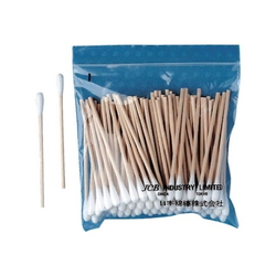 Industrial Cotton Swab (Tip Shell Type 4.8/5.0/8.0 mm, Wooden Shaft)