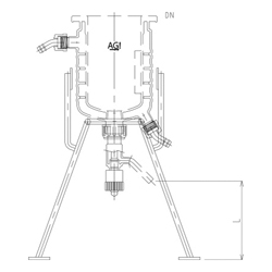 Accessory Support for Full Jacket Type Reaction Vessel 3980-1000