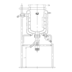 Accessory Support for Triple Tube Type Reaction Vessel 3986-1000