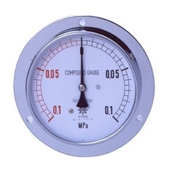 IPT General Pressure Gauge, Vibration-Proof Type, Embedded Type (D) (DVU-G1/2-100X25MPA-AIT) 