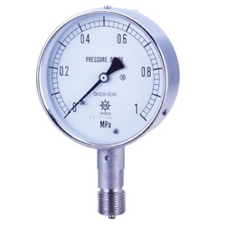 UST All Stainless Steel Pressure Gauge, Vertical (A, B) (AT-G3/8-60X0.05MPA-AUT) 