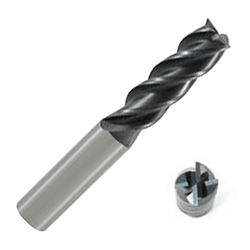 Carbide 4-Flute Unequal Split & Unequal Lead End Mill