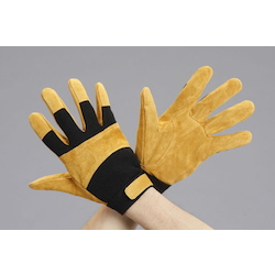 Cowhide Gloves (Palm: Cowhide Suede, Back: Cowhide Suede, Knit Bonding)