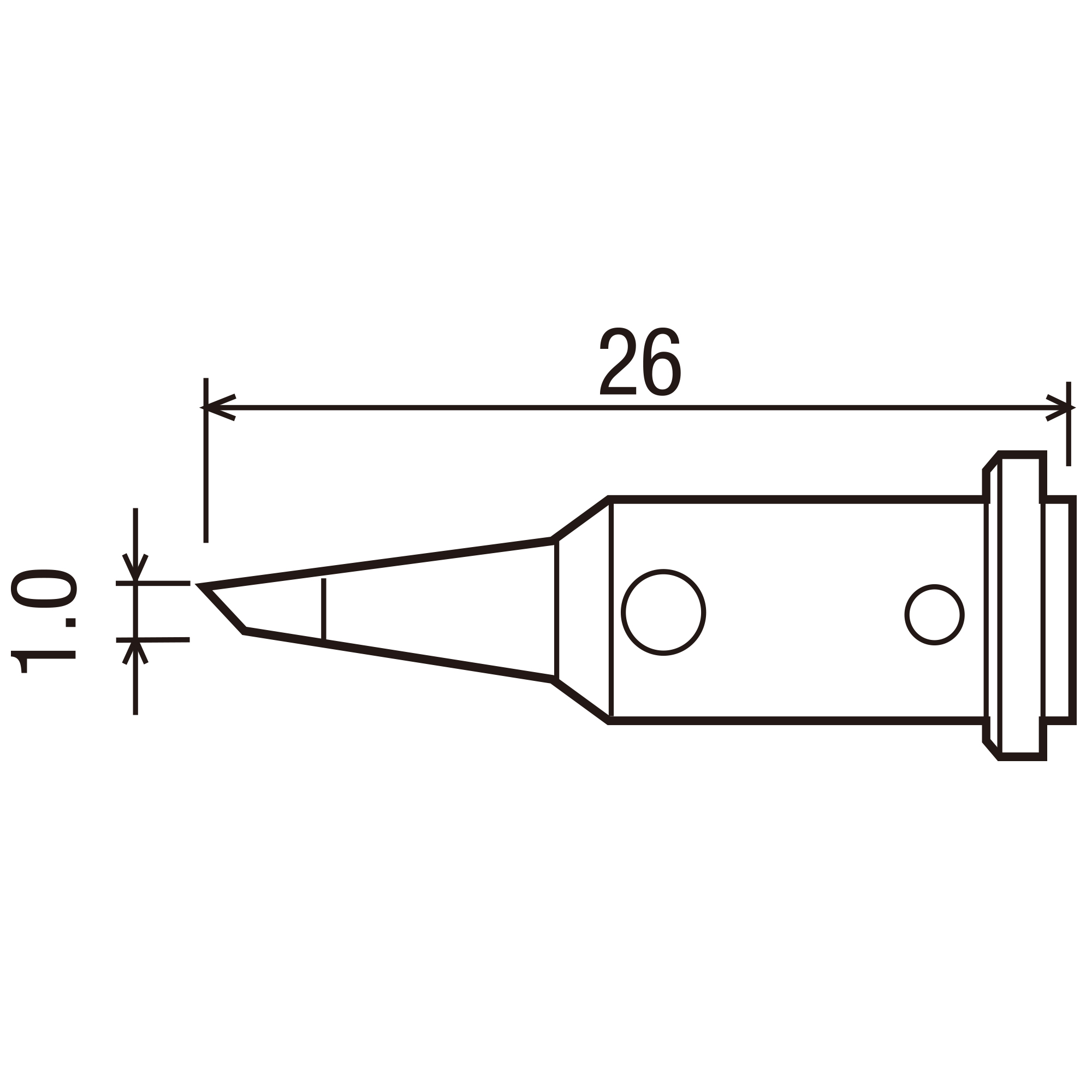 Compact Gas Cordless Soldering Iron Portasol Spare Iron Tip