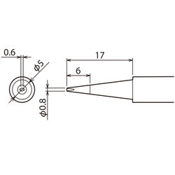 PX-60RT Series Replacement Soldering Tip PX-60RT-0.8D