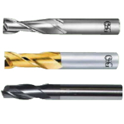 2-Flute H.S.S End Mill (Uncoated/TIN/TICN) (630124K) 