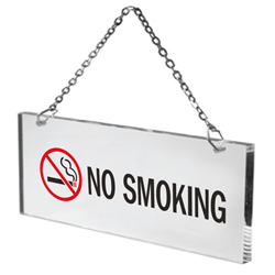 Acryl Sign (NO SMOKING)