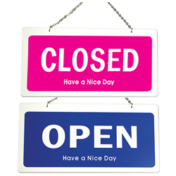 OPEN/CLOSED (Double-sided)