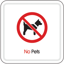 Molding Sign (NO PET DOG)