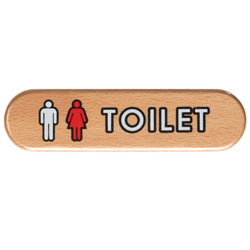Wood Sign (TOILET)