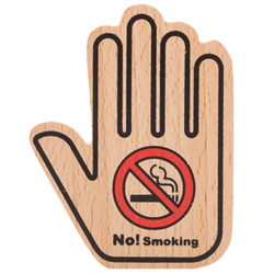 Wood Sign (NO SMOKING)