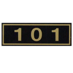 PVC Mailbox Number Plate