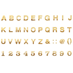 3D Letters Kit (Gold)