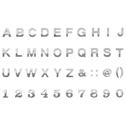 3D Letters Kit (Silver) (4822-M)