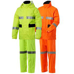 Industrial High-Bright Safety Raincoat