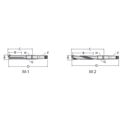 Throw-Away Drill, 1/1.5 Series Holder, Morse Taper Shank (22010S-003M) 