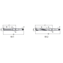 Throw-Away Drill, 2/2.5 Series Holder, Morse Taper Shank (22020S-004M) 