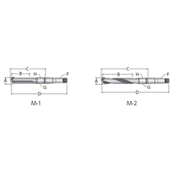 Throw-Away Drill, 3/3.5 Series Holder, Morse Taper Shank (24030H-004M) 