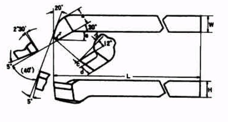 Blade Bit with High Frequency (16 Type R/L Round Tip Cutting Edge Bit/NK4 for Tunning)