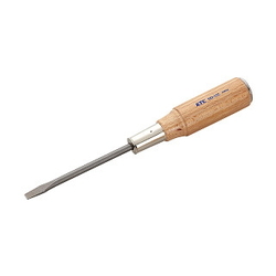 Straight-Slot Through Type Screwdriver With Wooden Handle (MD-200)