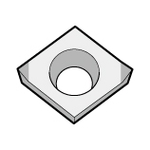 Diamond Shape 80° / Positive CBN Diamond CCMW (CCMW09T304T00815ME-KBN05M) 