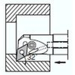 A...PDUN11 Type Twin Hole Bar (Profiling: with Cutting Fluid Hole)