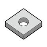 Turning Insert Diamond 80°, Negative, with Hole, CNMG12○○MQ, "for Finishing to Intermediate Cutting" for Stainless Steel / Heat Resistant Alloy (CNMG120404MQ-CA6525) 