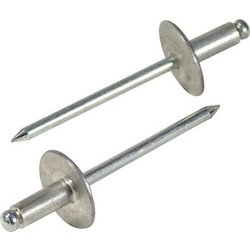 Blind Rivet (Large Flange Type, Aluminum/Steel), Comes in Eco-Friendly Box