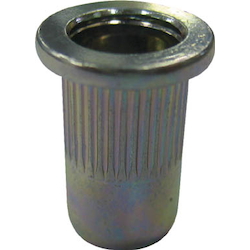 Knurled Nut (Made of Steel) Flat Head