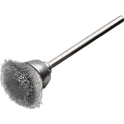 Miniature Cup Type Shaft Mounted Cup Brush (Shaft Diameter 3 mm) (430223) 
