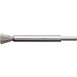 End Brush (Shaft Diameter 6 mm/Stainless Steel Wire)