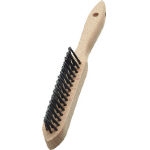 3-Line Rivet Wooden Handle Hand Brush