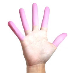 Natural rubber Finger cot (Pink/Sraight type)Image