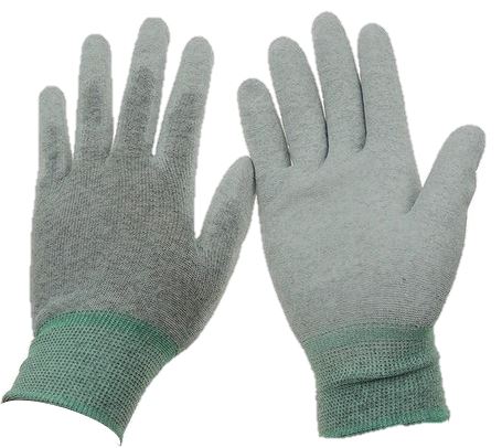 ESD Polyurethane Coating-Gloves (Palm Fit) (PUG-P-ESD-S-10P) 