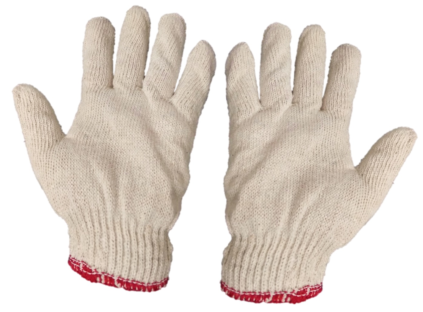 Cotton Work Gloves - Dark Cream Color