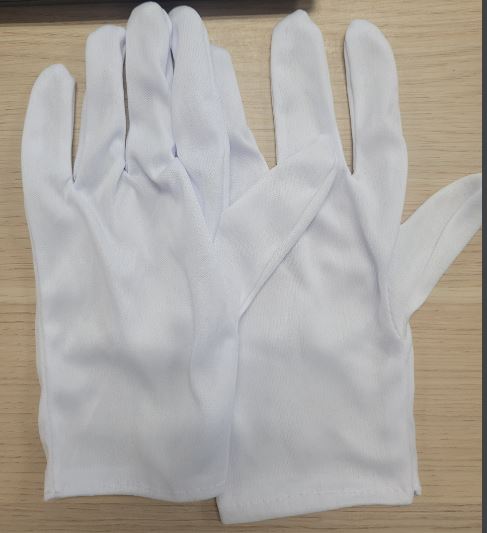 Poly Fabric Glove, White