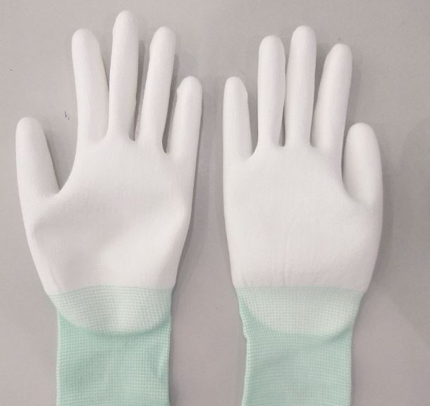 CUT RESISTANCE GLOVES-WHITE-PALM COATED