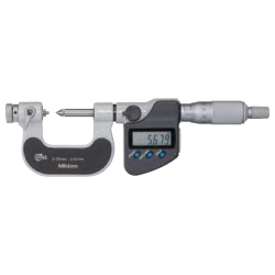 Screw Thread Micrometers SERIES 326, 126 — Interchangeable Anvil / Spindle Tip Type (Inch/Metric)