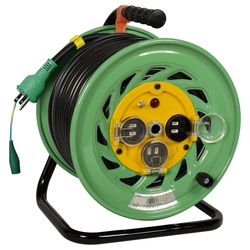 Outdoor Type Single Phase 100 V with Earthing Electric Cable Drum