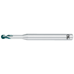 Long Neck Ball Type, 2-Flute for Copper /Aluminum Alloy / Plastic CRN-LN-EBD (CRN-LN-EBD-R1.75X17.5) 