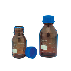 Screw Cap Bottle Brown With Blue Cap 25 mL–10 L