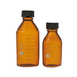Screw Cap Bottle Brown With Black Cap 100 mL–1 L