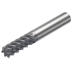CoroMill Plura End Mill For Finishing, Cylindrical Shank With Corner Radius