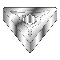 Triangle-Shape With Hole, Negative, TNMG-EM, For Medium To Rough Cutting